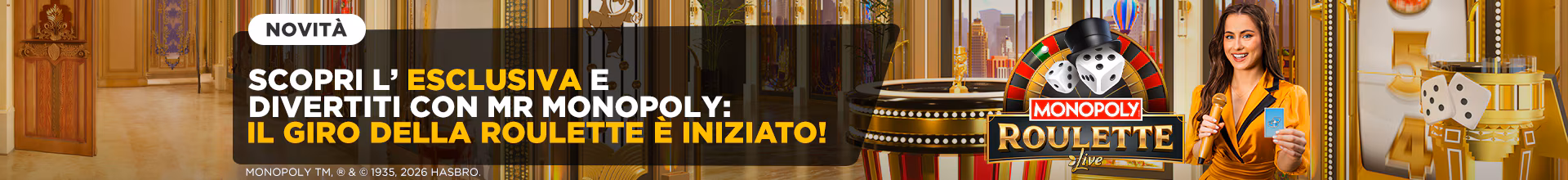 Banner HOMEPAGE - LANCIO MONOPOLY ROULETTE